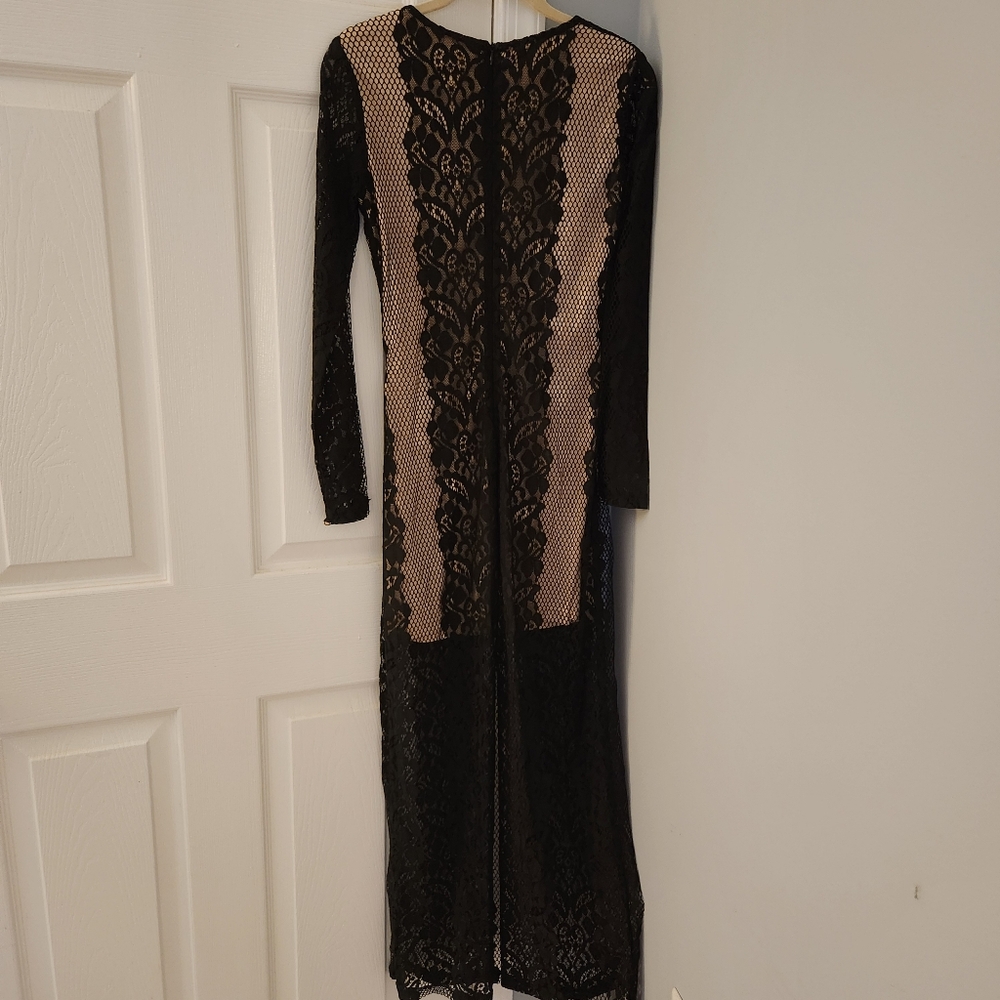 Line & Dot Black Laci Maxi Dress XS - Picture 5 of 8
